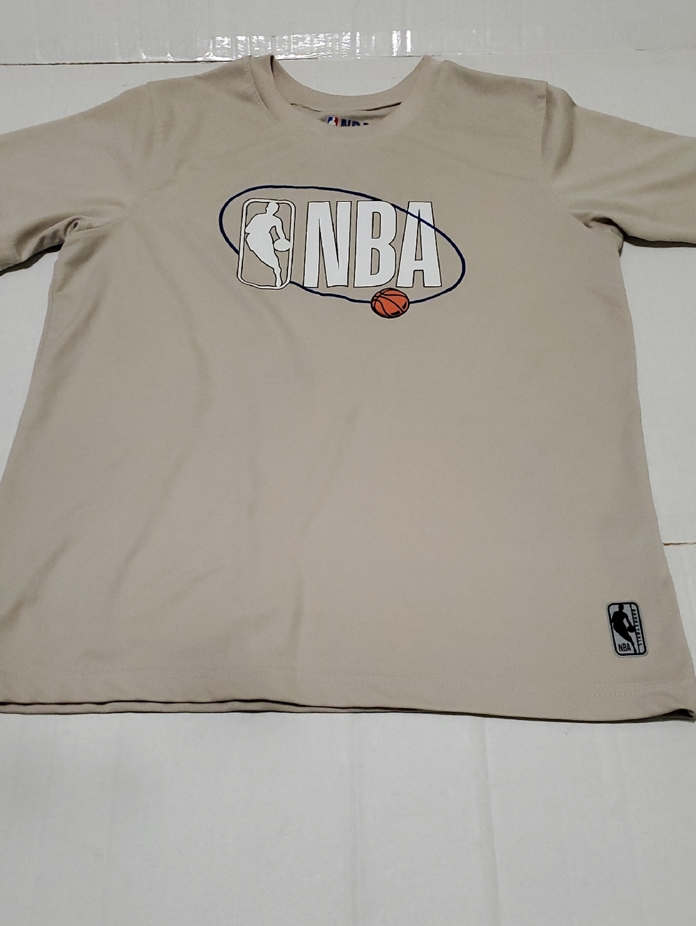 NBA Beige Jersey Kids 14/16 Logo Graphic Tee